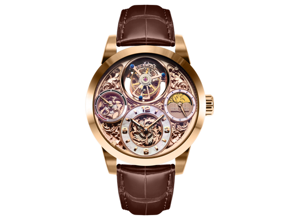 Men s Memorigin MO1231 Imperial Rose Gold Tourbillon Watch