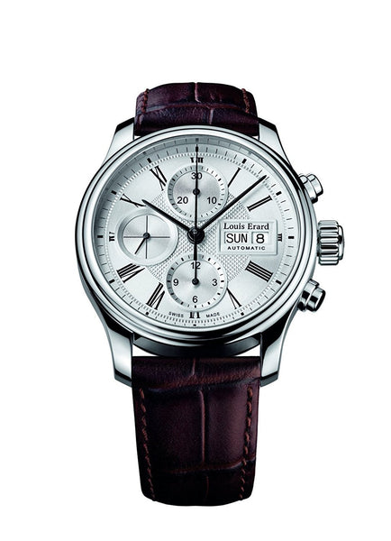 Louis Erard Heritage Chronograph Automatic White Dial Mens Watch