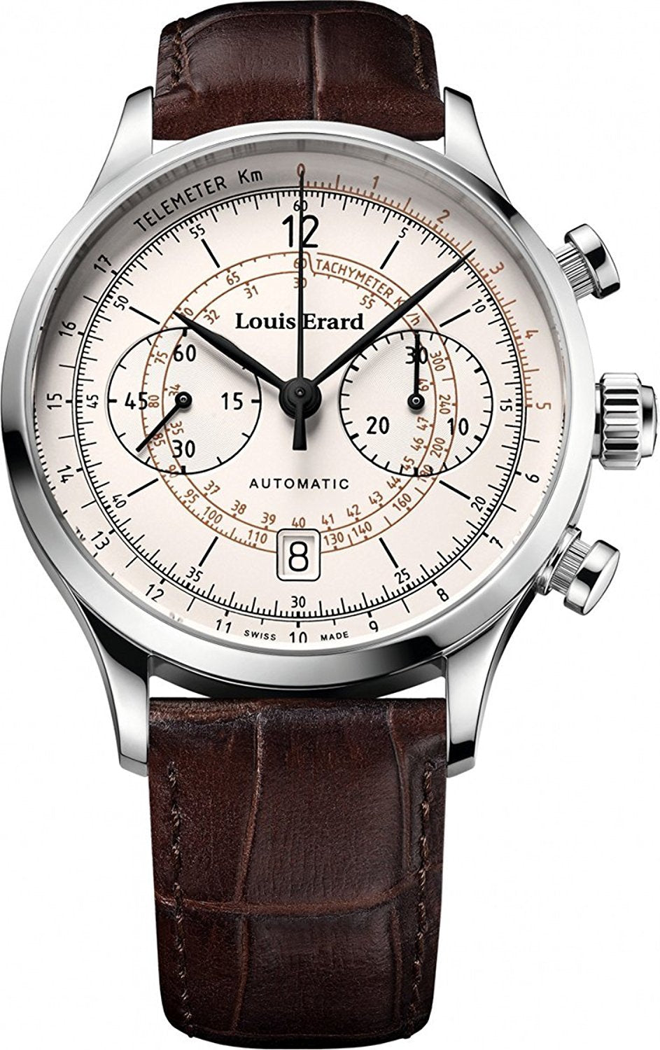Louis Erard 1931 Chronograph Automatic White Dial Mens Watch
